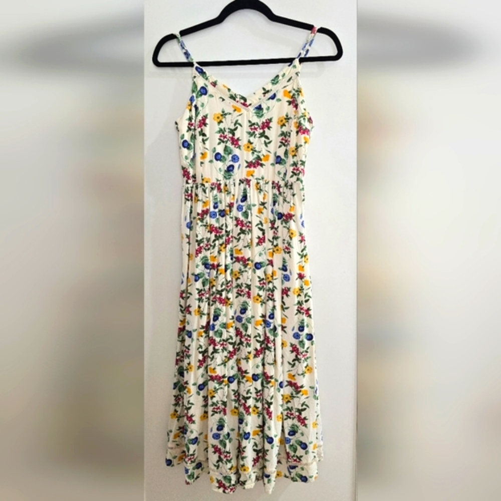 Old Navy Cream, Green & Blue Sundress
